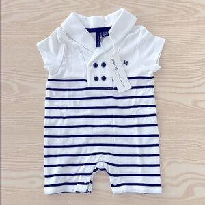 Janie and Jack Striped Baby Romper